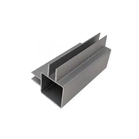 Eztube 2-Way Centered Captive Fin Extrusion for 1/4in Panel Panel  White, 48in L x 1in W x 1in H, QR 1 End 100-263S WH 1QR 4